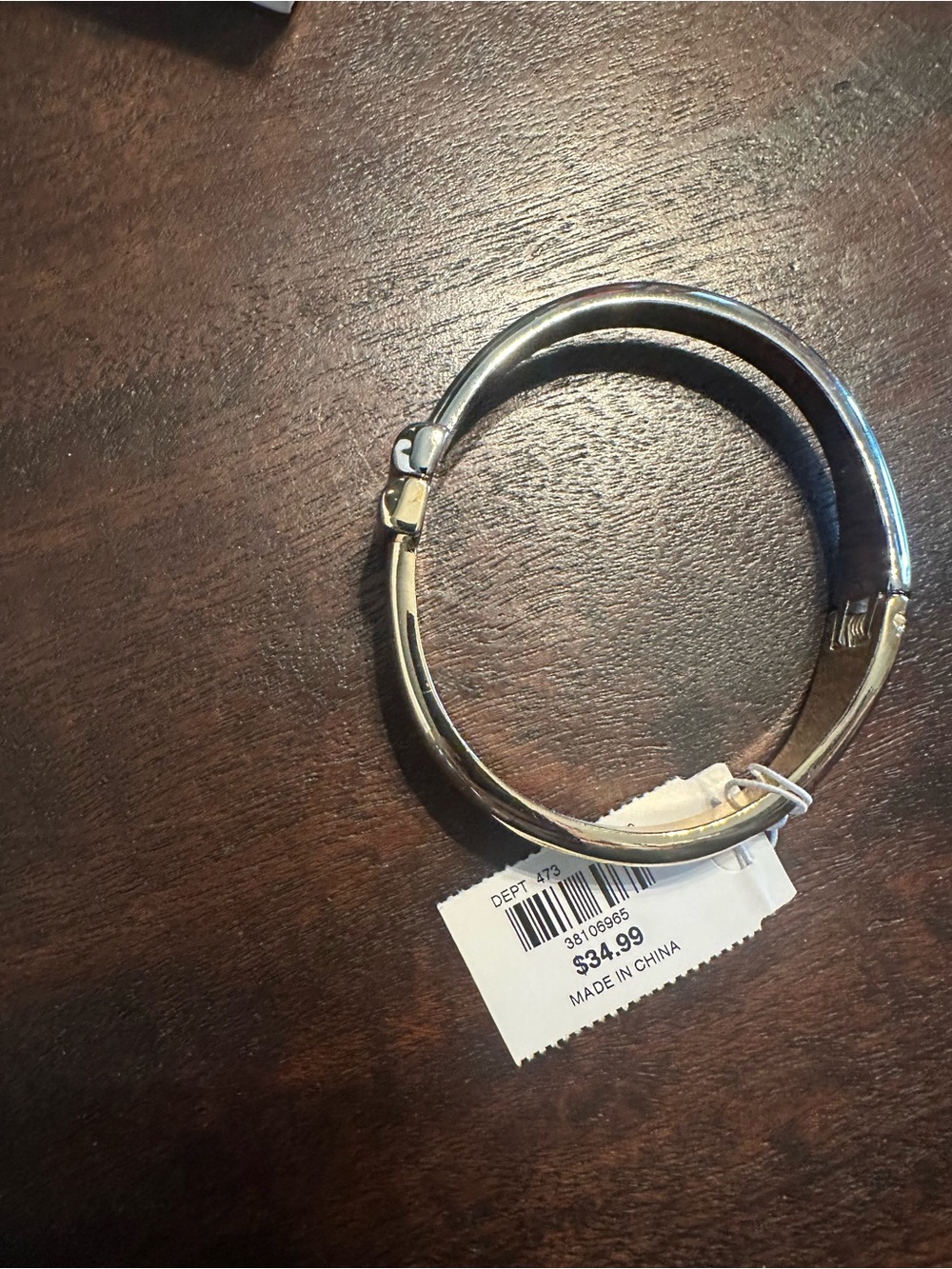 Ann Taylor Gold-Tone Hinged Bangle Bracelet